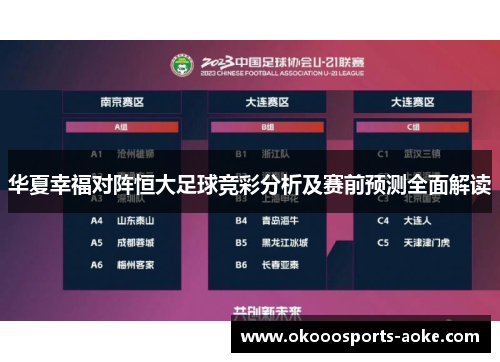华夏幸福对阵恒大足球竞彩分析及赛前预测全面解读